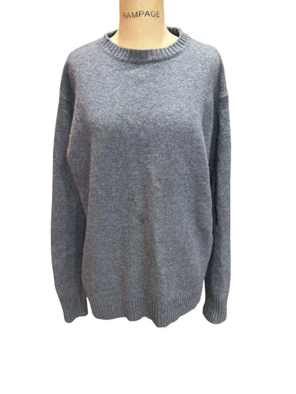 Pendleton Washable Wool Sweater XXL Gray Crewneck Men's Classic